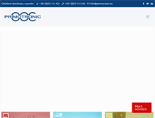 Tablet Screenshot of primotronic.ba